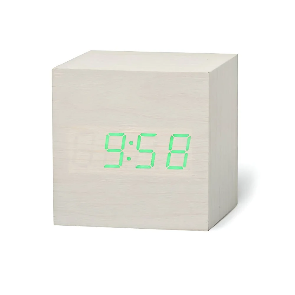 Digital Alarm Clock Modern Design Cube Shape Led Alarm Clock - Image 12
